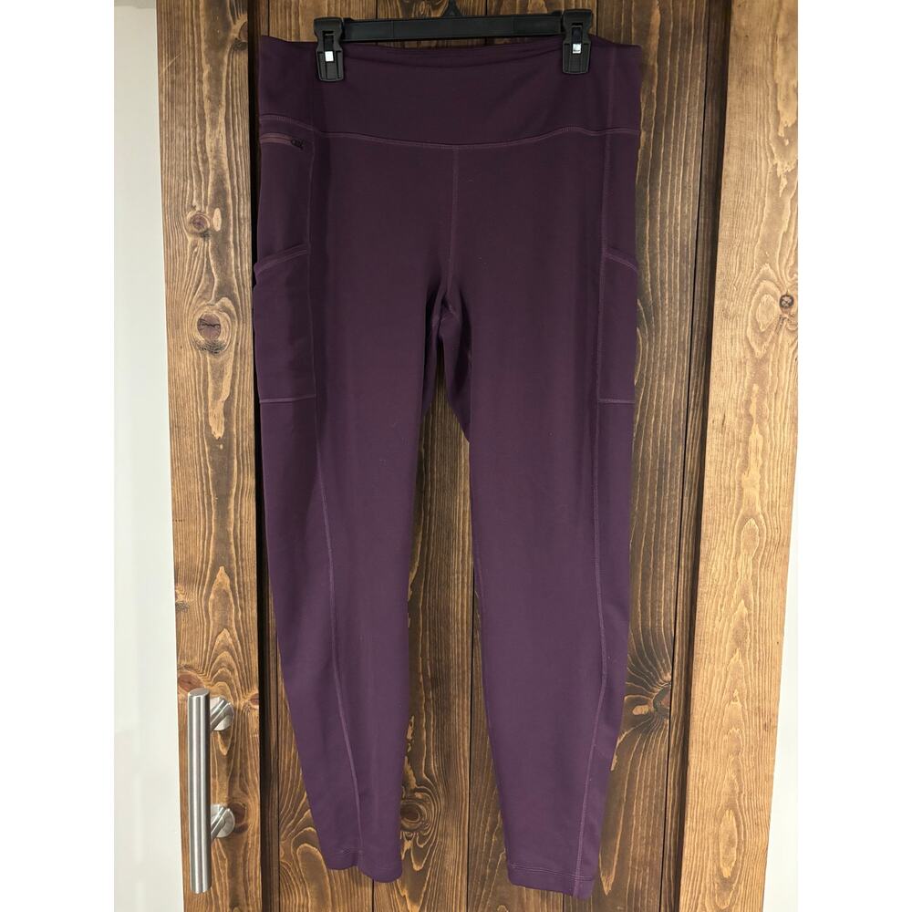 Women’s High-Rise Workout Leggings in Deep Plum